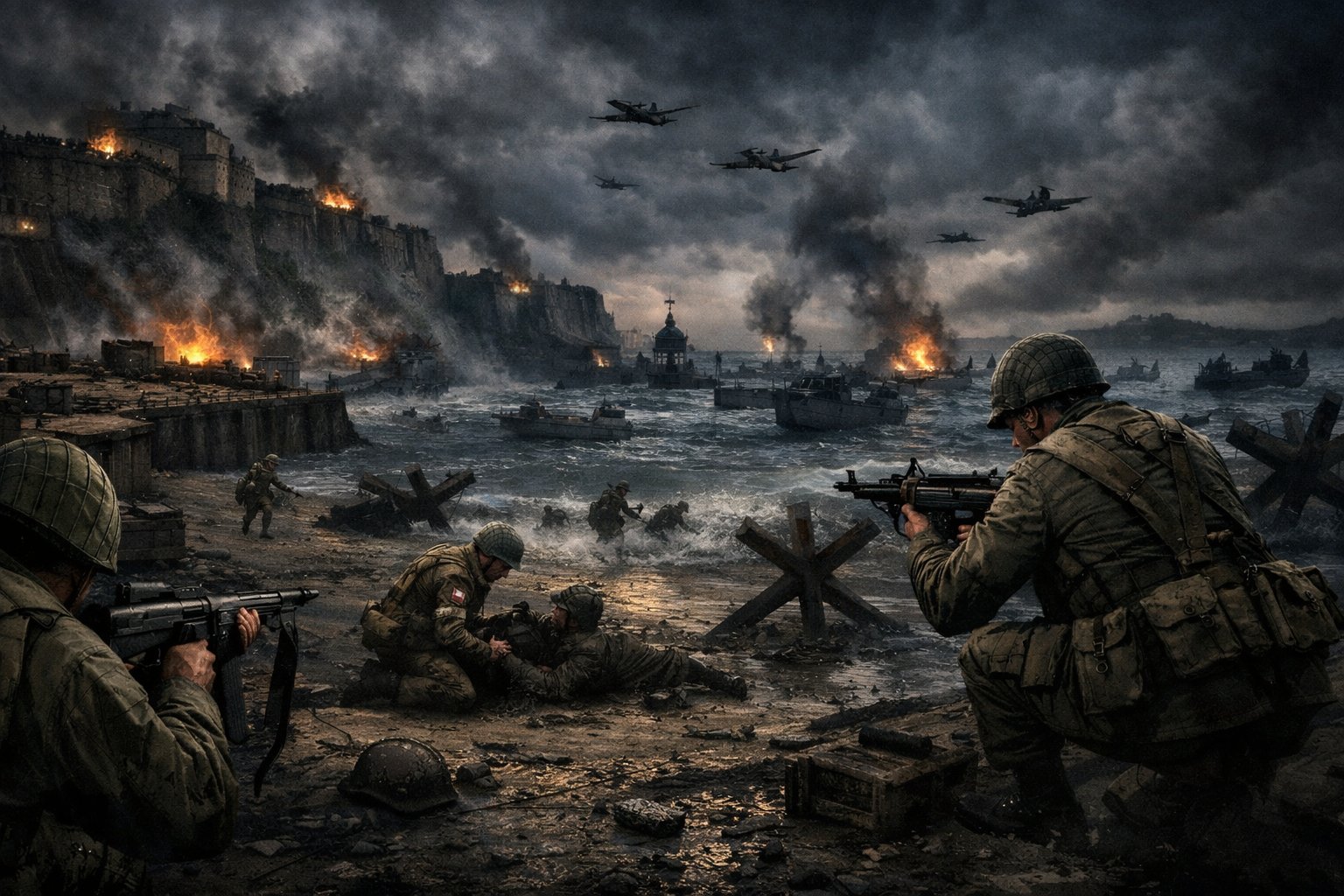 Medal of Honor Spearhead combat scene