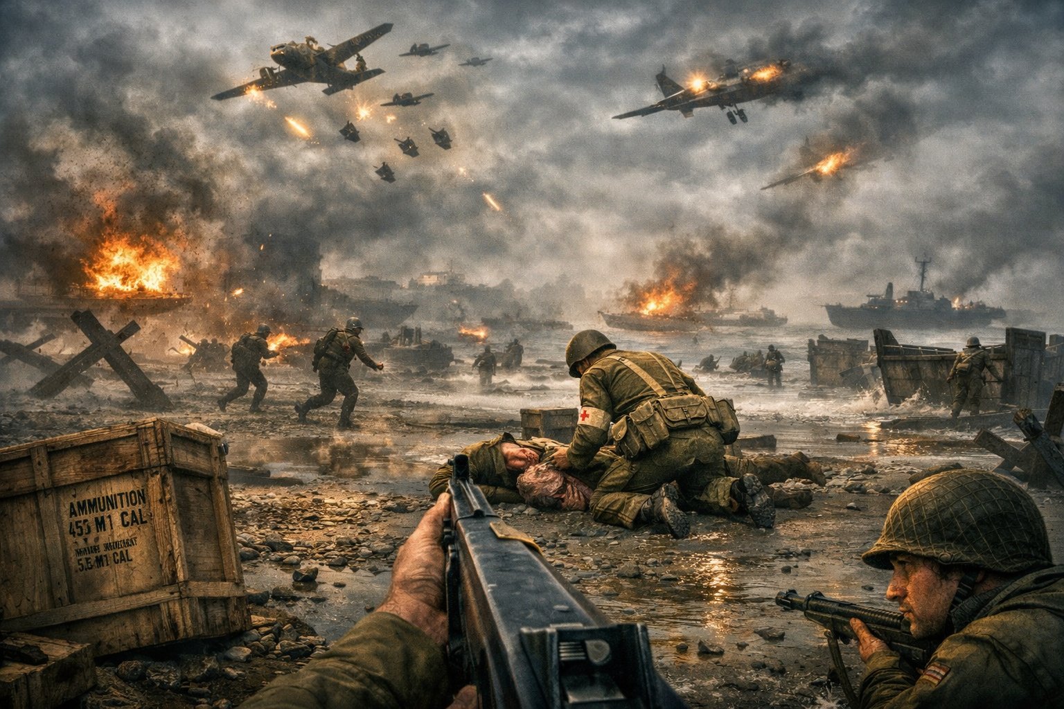 Medal of Honor Spearhead combat scene